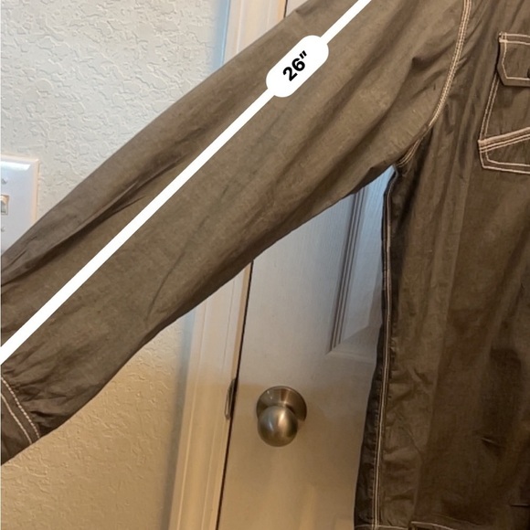 🔥 BKE Gray Denim Western Button Up Shirt XL Long Sleeve Casual Work Cowboy Rodeo - Picture 3 of 7